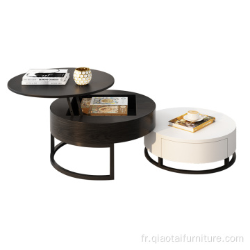 Nouvelle table basse ronde de design Moedrn